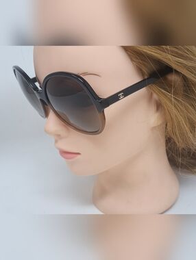 NEW Chanel Women's Sunglasses Butterfly Oversized Polarized Italy 5351 59-17-140